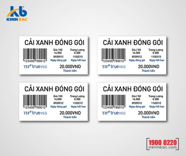 In tem mã vạch giá rẻ tại Hà Nội