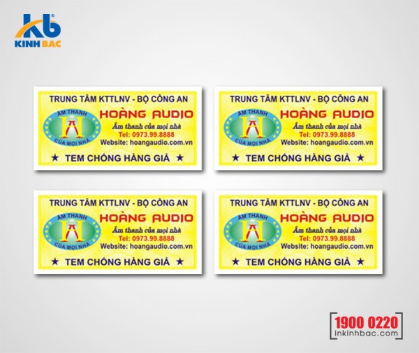 In tem chống hàng giả - TKB04